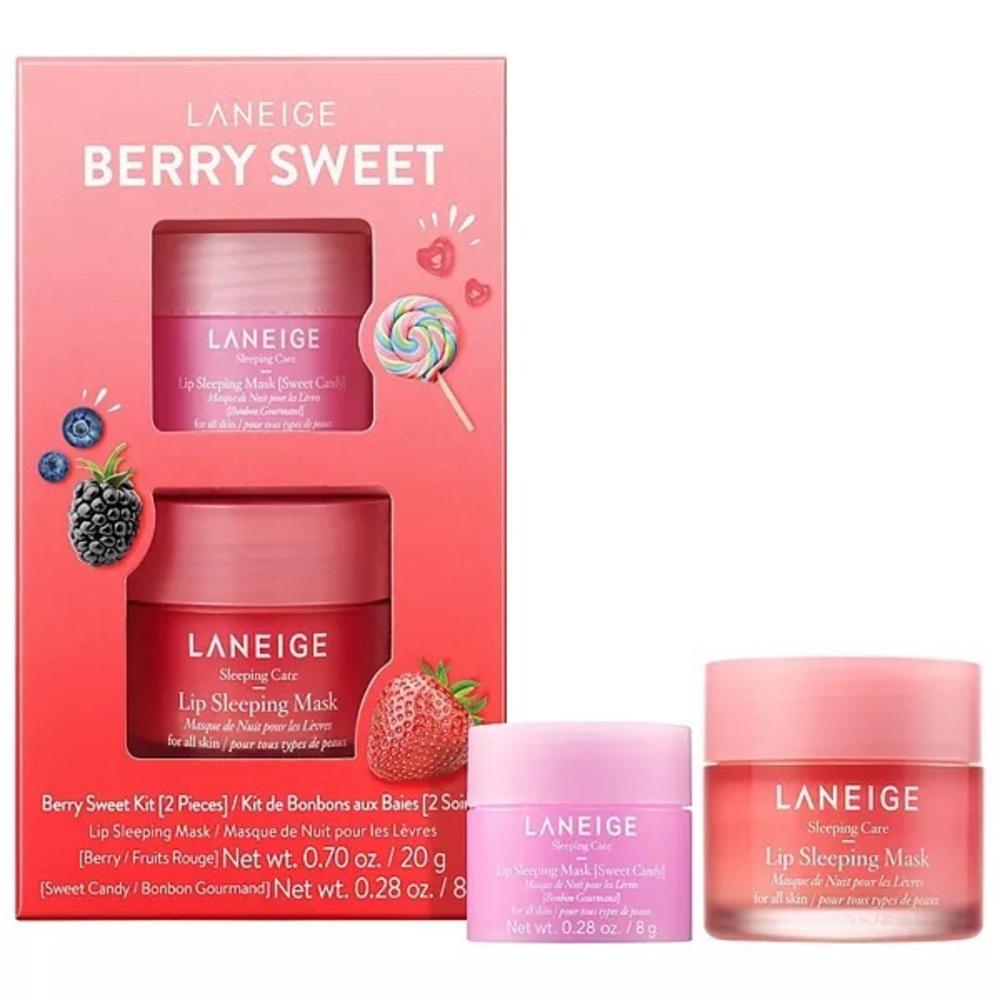 LANEIGE BERRY SWEET LIP MASK SET